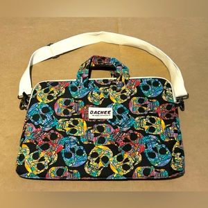 Dachee Skull Design Laptop Tote Preowned